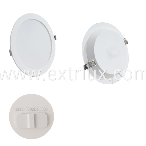 led Plastic dial downlight 12W 3CCT